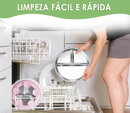Prato Bebê Infantil Criança 3 Divisórias Inox Silicone Ventosas Alimentação Livre de BPA