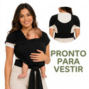 Sling Canguru Para Vestir Premium 100% Algodão Conforto Mãos Livres Bebê Ergonômico