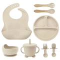 Kit 8 Peças de Talheres de Silicone para Bebês e Crianças sem BPA