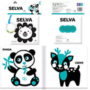 Livro De Pano Com Chocalho Baby Montessori Alto Contraste Fofos Estimula Visão e Coordenação