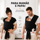 Sling Canguru Para Vestir Premium 100% Algodão Conforto Mãos Livres Bebê Ergonômico