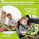 Brinquedos Maleta Sensoriais Básicos De Habilidades De Vida Para Toddlers Montessori Busy Board - Ideal para viagens de Avião
