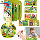 Brinquedos Maleta Sensoriais Básicos De Habilidades De Vida Para Toddlers Montessori Busy Board - Ideal para viagens de Avião