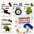 Livro De Pano Com Chocalho Baby Montessori Alto Contraste Fofos Estimula Visão e Coordenação