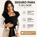 Sling Canguru Para Vestir Premium 100% Algodão Conforto Mãos Livres Bebê Ergonômico