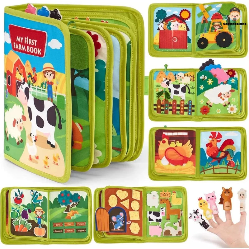 Brinquedos Maleta Sensoriais Básicos De Habilidades De Vida Para Toddlers Montessori Busy Board - Ideal para viagens de Avião