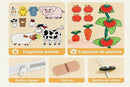 Brinquedos Maleta Sensoriais Básicos De Habilidades De Vida Para Toddlers Montessori Busy Board - Ideal para viagens de Avião