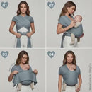 Sling Canguru Para Vestir Premium 100% Algodão Conforto Mãos Livres Bebê Ergonômico